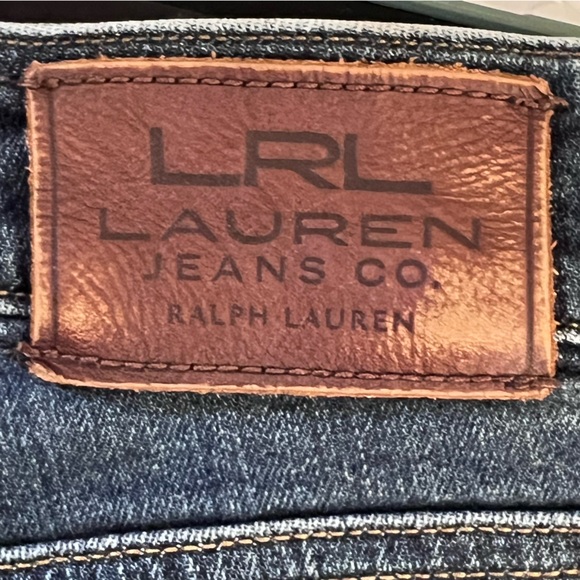 LRL Lauren Ralph Lauren Women’s Straight Leg Dark Wash Jeans with Stretch size 6 - Picture 10 of 13